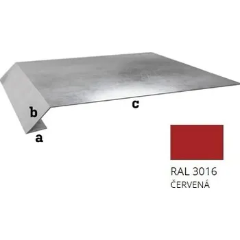 BLIX Pozink tl. 0,5 mm Okapní plech r.š. 312,5 RAL3011 Červená