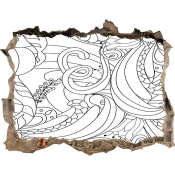 Fototapeta Nálepka 3D díra na zeď Ornamenty