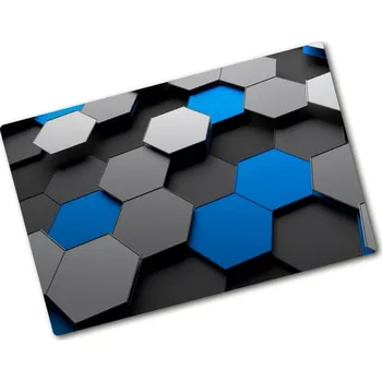 Kuchyňské prkénko Deska na krájení skleněná Abstrakce 3D