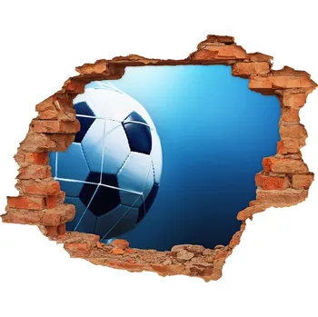 Fototapeta Fototapeta díra na zeď 3D Míč v brance