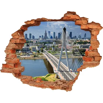 Fototapeta Fototapeta díra na zeď Varšava Polsko