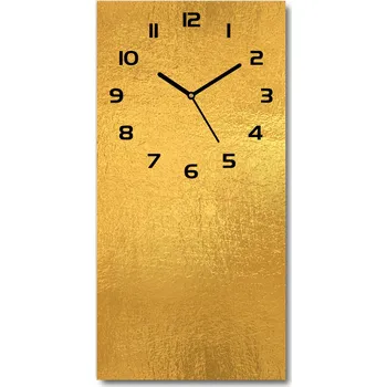 Hodiny Nástěnné hodiny tiché Zlatá folie pozadí