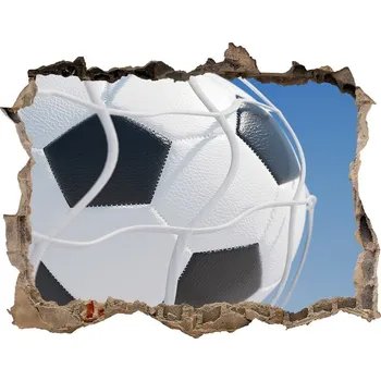 Fototapeta Fototapeta díra na zeď 3D Míč v brance