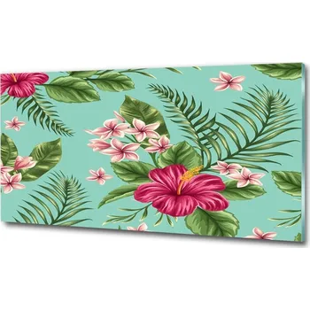 Obraz Fotoobraz na skle Havajské květiny