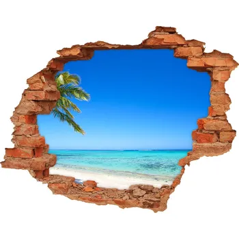 Fototapeta Nálepka fototapeta 3D výhled Tropická pláž