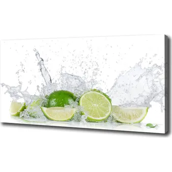 Obraz Foto obraz na plátně Limetky a voda