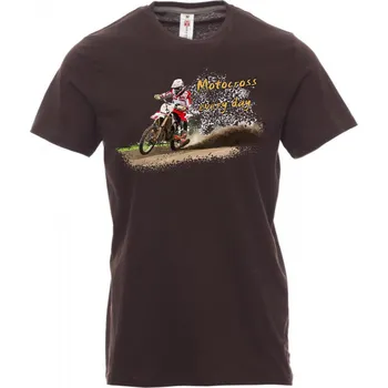 Pánské tričko payper Motocross 02 Barva: hnědá 11001, Velikost: M