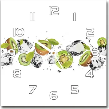 Hodiny Skleněné hodiny na stěnu Kiwi a voda