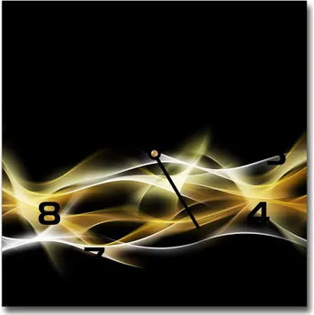 Hodiny Skleněné hodiny na stěnu Abstrakce světla