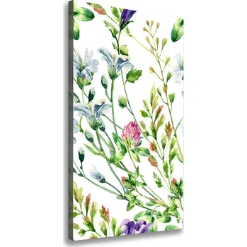 Obraz Vertikální Foto obraz canvas Polní květiny