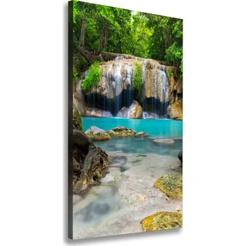 Obraz Vertikální Foto obraz na plátně Vodopád v džungli