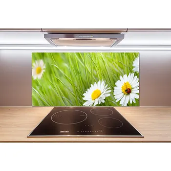 Obklad Skleněný panel do kuchynské linky Sedmikrásky