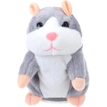 plyšák Zaparkorun Interaktivní mluvící křeček, šedý