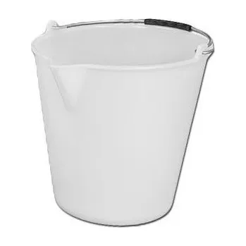 Chov hospodářského zvířete Kbelík plastový s výlevkou 9 l, bílý