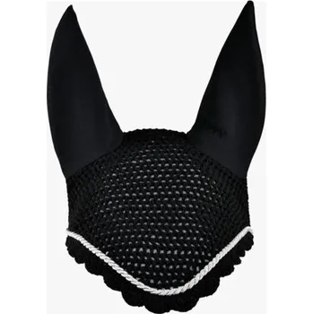 Koňská maska proti hmyzu Čabraka Eskadron Silver, černá, vel. Full