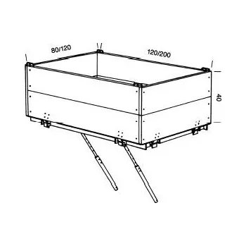 Plošinový vozík GEDA Výtahy a vrátky Velká transportní plošina