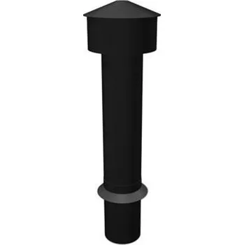 PREFA Větrací komínky Nástavec odvětrání 100 mm P.10 Tmavě hnědá