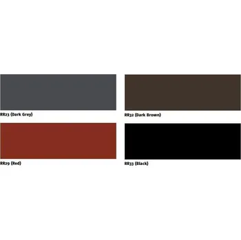 Plech RUUKKI Hladký plech Tabule 0,5x1250x2000 mm R40 Tmavě šedá