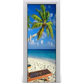 Fototapeta Fototapeta na dveře tropická pláž 75x205 cm