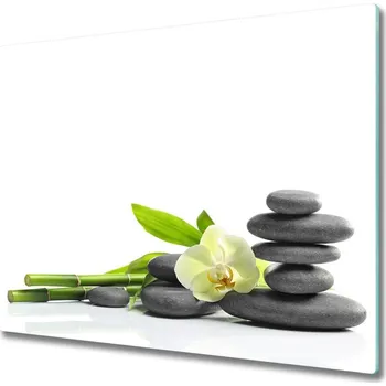 Kuchyňské prkénko Skleněná krájecí deska orchidej 60x52 cm