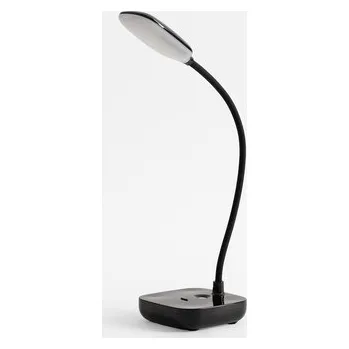 Lampička Černá stolní lampa LED 7W s USB nabíjením