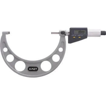 Digitální mikrometr třmenový KINEX/K-MET 125-150 mm, 0,001mm, DIN 863, IP 65 (7031-02-150)