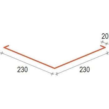 Střecha SATJAM Klempířské doplňky PUM50 U230 Úžlabí RAL 8017 Hnědá