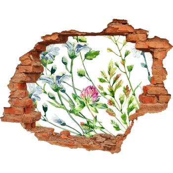 Fototapeta Nálepka 3D díra na zeď Divoké květiny