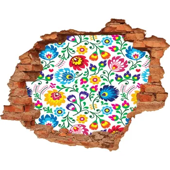 Fototapeta 3D díra na zeď Etnický vzor