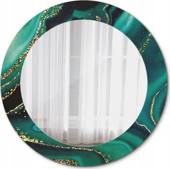 Zrcadlo Dekorativní zrcadlo s rámem Smaragdový mramor 60