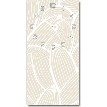 Hodiny Nástěnné skleněné hodiny Plátky květů