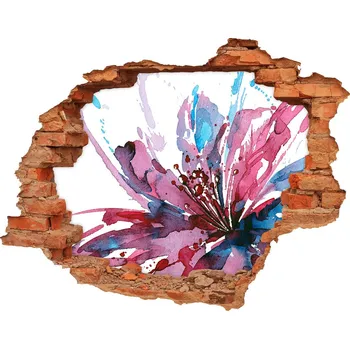 Fototapeta Díra 3D fototapeta na stěnu Abstraktní květina