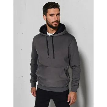Pánské oblečení Pánská mikina DSTREET TMAVĚ ŠEDÁ XL