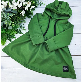 Dívčí šaty Kulišárny Mikinošaty princess GRASS VELIKOST: 128