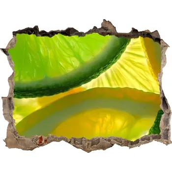 Fototapeta Nálepka díra na zeď Limetka a citron