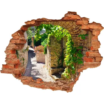 Fototapeta Fototapeta díra na zeď 3D Romantická ulička
