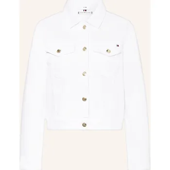 Dámský blejzr Tommy Hilfiger Dámská Džínová Bunda, bílá, 36