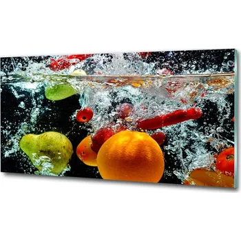 Obraz Foto obraz sklo tvrzené Ovoce pod vodou