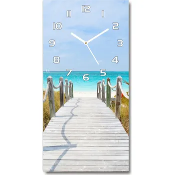 Hodiny Nástěnné hodiny tiché Stezka na pláž