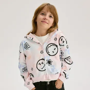 Dívčí mikina Reserved - Mikina s aplikací SmileyWorld® - vícebarevná - 557DB-MLC - 557DB-MLC-128