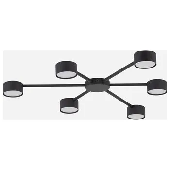 Černé stropní svítidlo AVIA BLACK VI