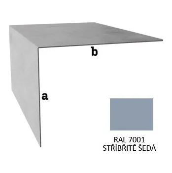 BLIX TPO L profil vnitřní r.š. 100 Stříbřitě šedá RAL 7001