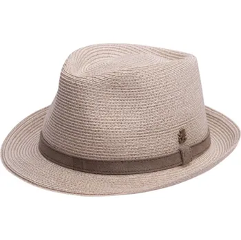 Klobouk Luxusní nemačkavý hnědý klobouk Trilby - ručně šitý, UV faktor 80 - Mayser Dillon Velikost: 61 cm (XL)