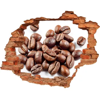 Fototapeta Fototapeta díra na zeď 3D Zrnka kávy