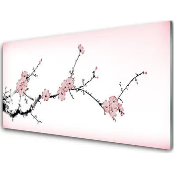 Obraz Obraz na skle Květiny Rostlina Příroda 140x70 cm 2 Přívěsky