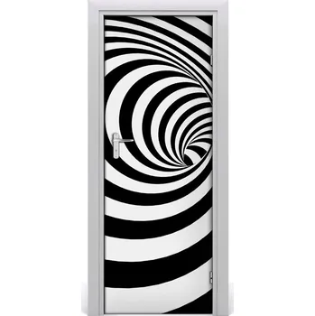 Fototapeta Samolepící fototapeta na dveře Spirála v pásky 85x205 cm