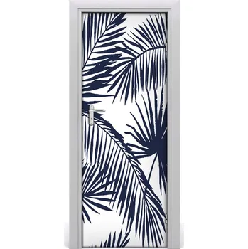 Fototapeta Samolepící fototapeta na dveře listy palmy 85x205 cm