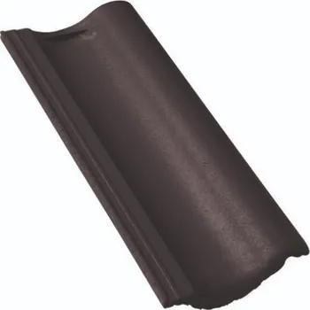 betonová krytina BRAMAC MAX 7 Protector Půlená taška 1/2 Ebenově Černá