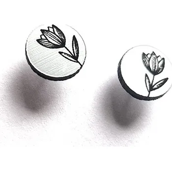 Náušnice TULIP mini silver náušnice naušnice stříbrné plexi