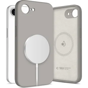 Pouzdro na mobilní telefon KRYT TECH-PROTECT LIQUID SILICONE MAGSAFE IPHONE 16E STONE GREY